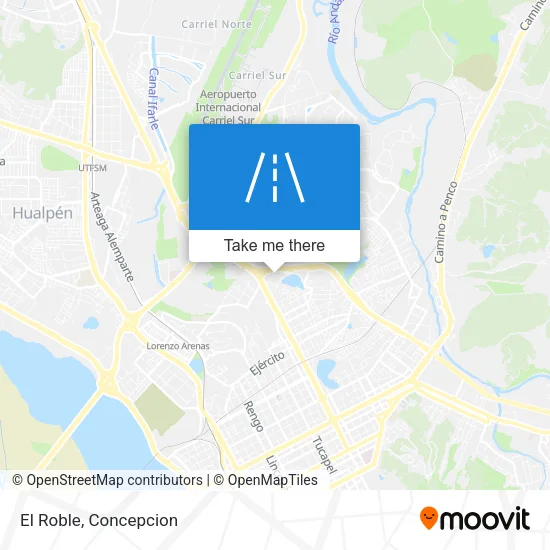 Mapa de El Roble