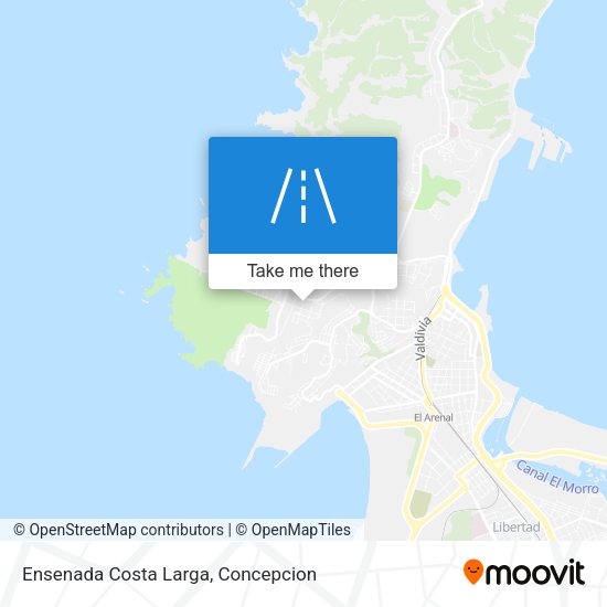 Mapa de Ensenada Costa Larga