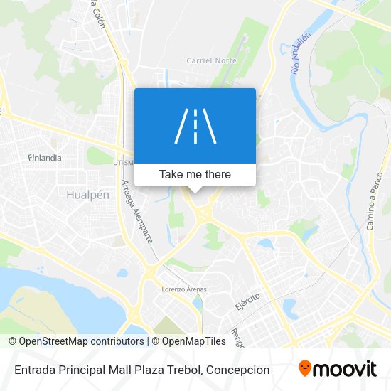 Entrada Principal Mall Plaza Trebol map