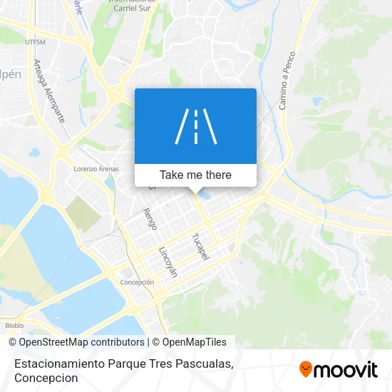 Estacionamiento Parque Tres Pascualas map