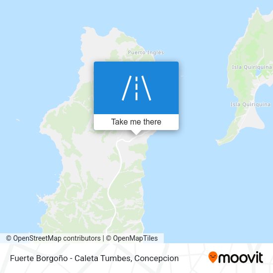 Fuerte Borgoño - Caleta Tumbes map