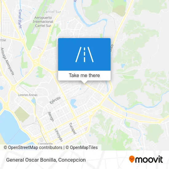 General Oscar Bonilla map