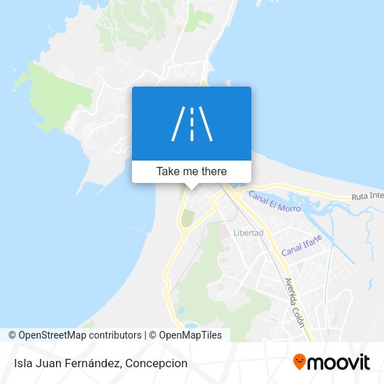 Isla Juan Fernández map