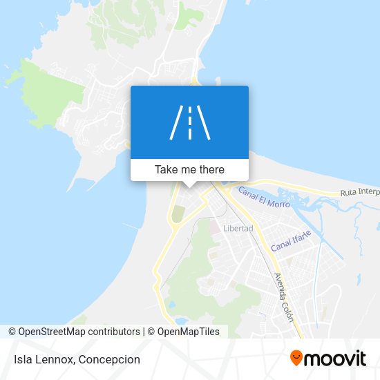 Mapa de Isla Lennox