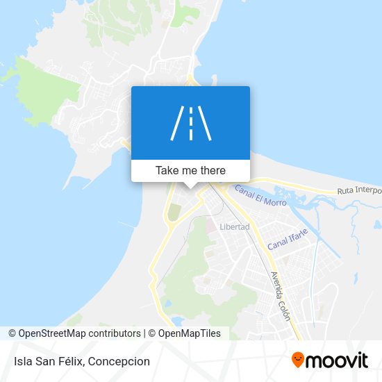 Isla San Félix map