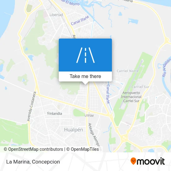 La Marina map