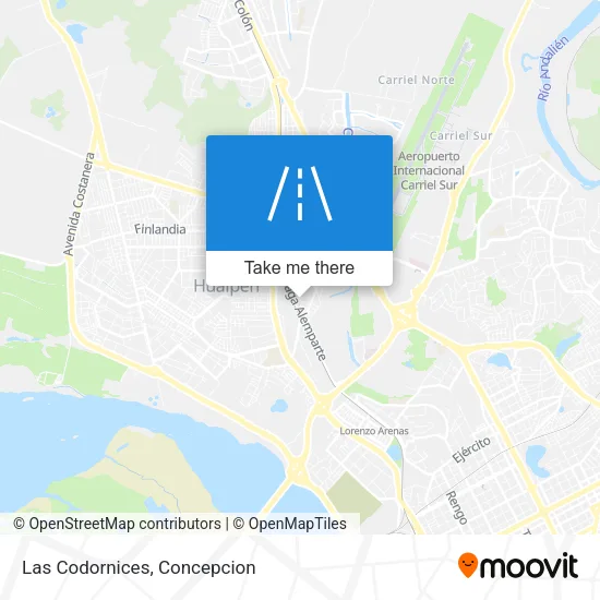 Las Codornices map