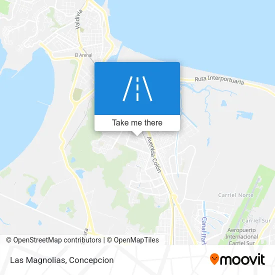 Las Magnolias map
