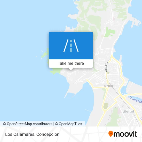 Los Calamares map