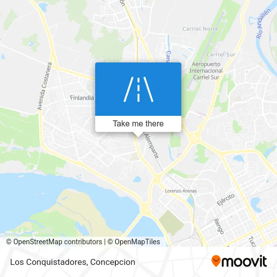 Los Conquistadores map