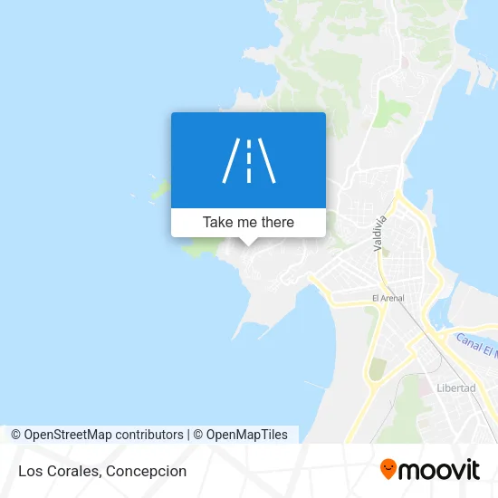 Los Corales map