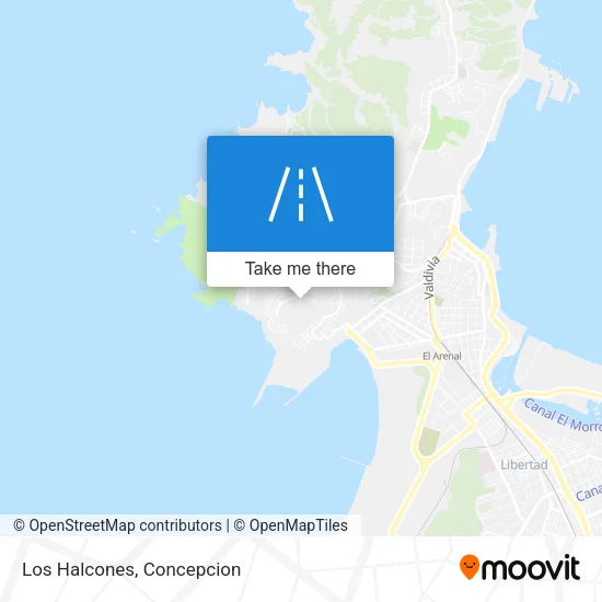 Los Halcones map