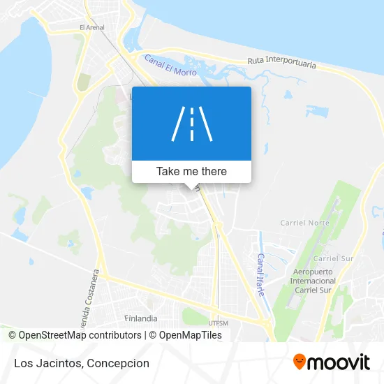 Los Jacintos map