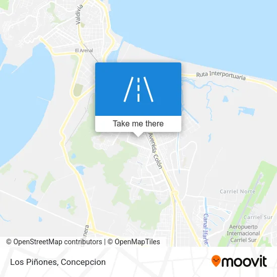Mapa de Los Piñones