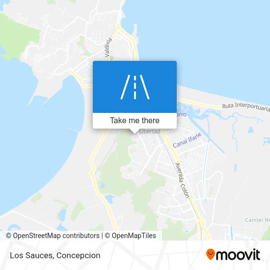 Los Sauces map