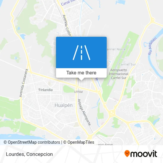 Lourdes map