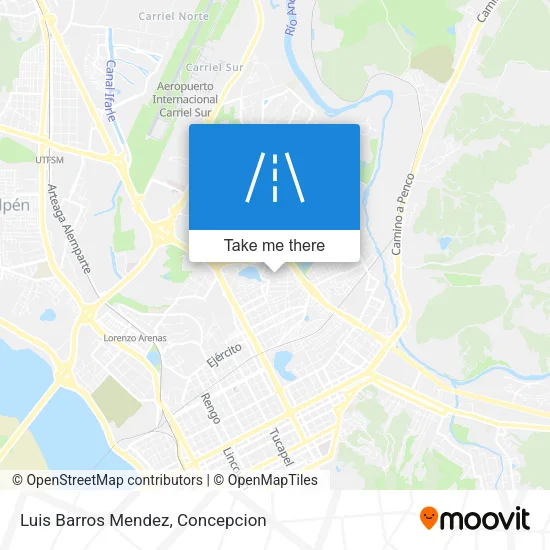 Luis Barros Mendez map