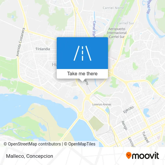 Malleco map