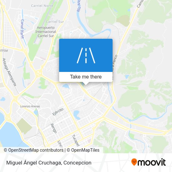 Miguel Ángel Cruchaga map