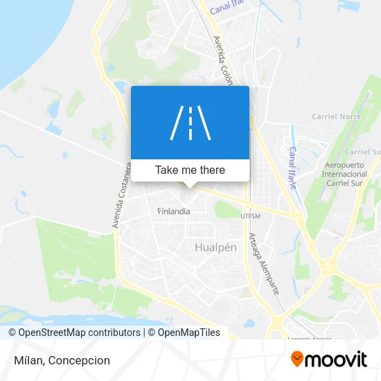 Mílan map
