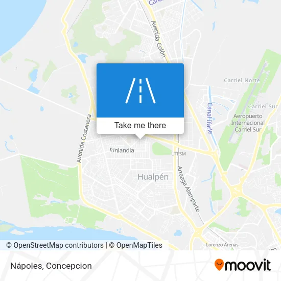 Nápoles map