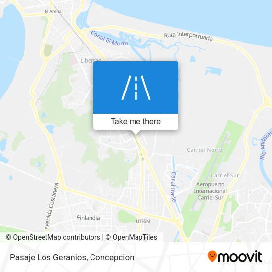 Pasaje Los Geranios map