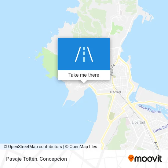 Mapa de Pasaje Toltén