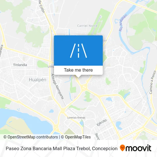 Paseo Zona Bancaria Mall Plaza Trebol map