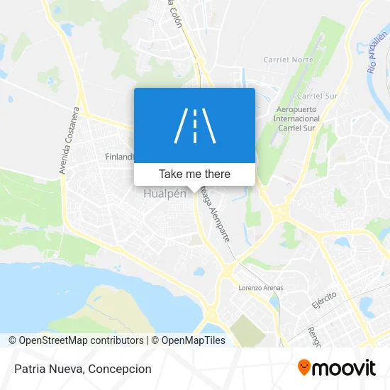 Mapa de Patria Nueva