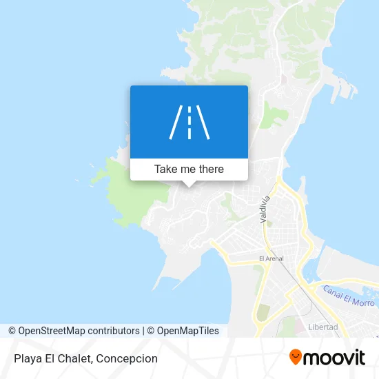 Mapa de Playa El Chalet