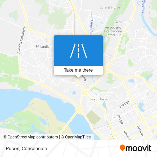 Pucón map
