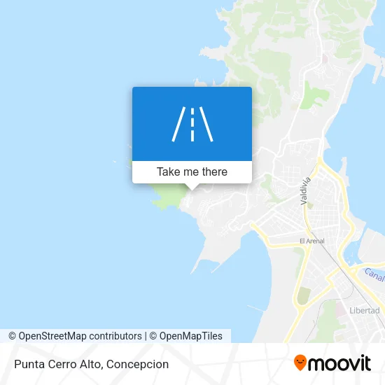 Mapa de Punta Cerro Alto