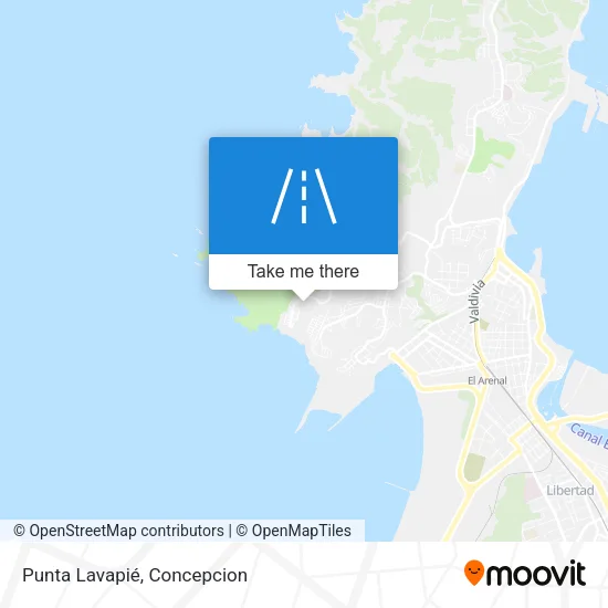 Mapa de Punta Lavapié