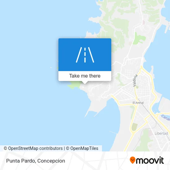 Mapa de Punta Pardo