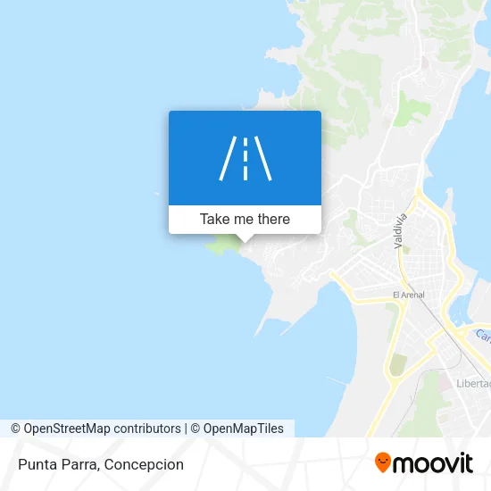 Mapa de Punta Parra