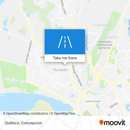 Quilleco map