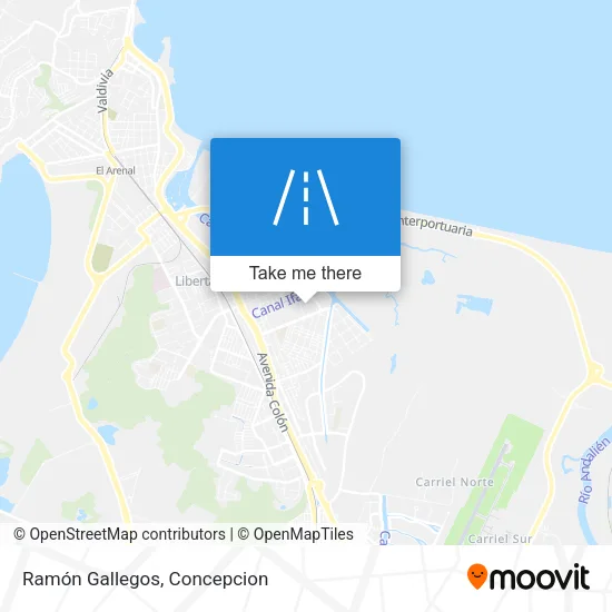 Mapa de Ramón Gallegos