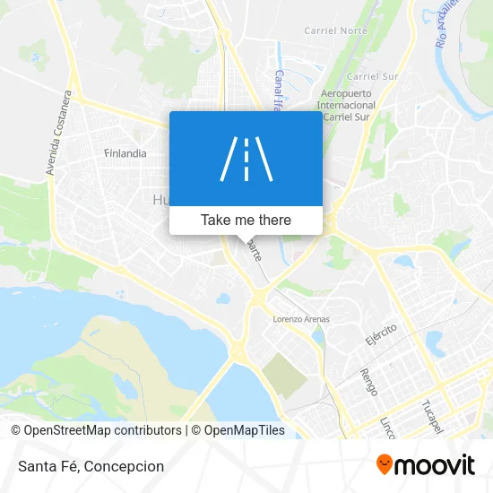 Santa Fé map