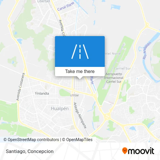 Santiago map