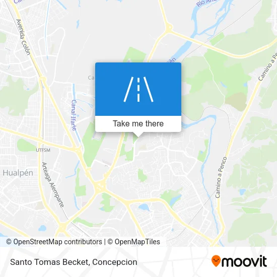 Mapa de Santo Tomas Becket
