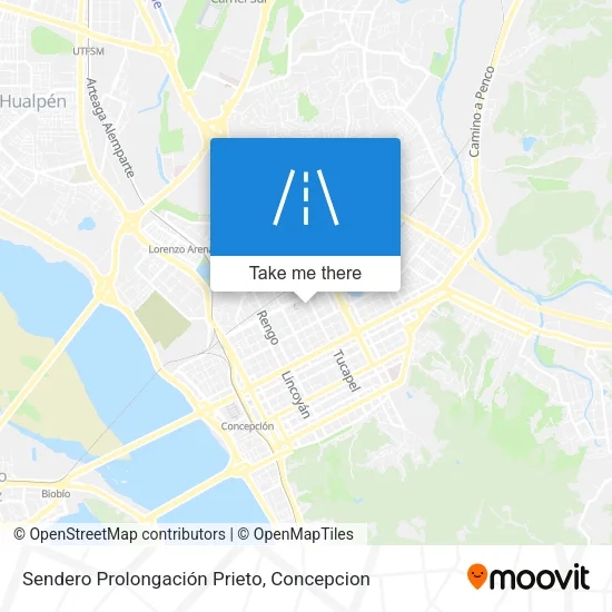 Sendero Prolongación Prieto map