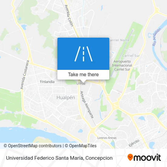 Universidad Federico Santa María map