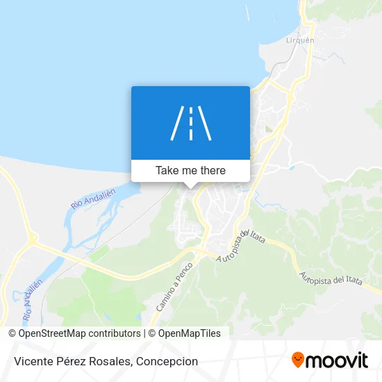 Vicente Pérez Rosales map