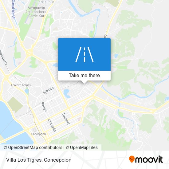 Mapa de Villa Los Tigres