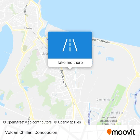 Mapa de Volcán Chillán