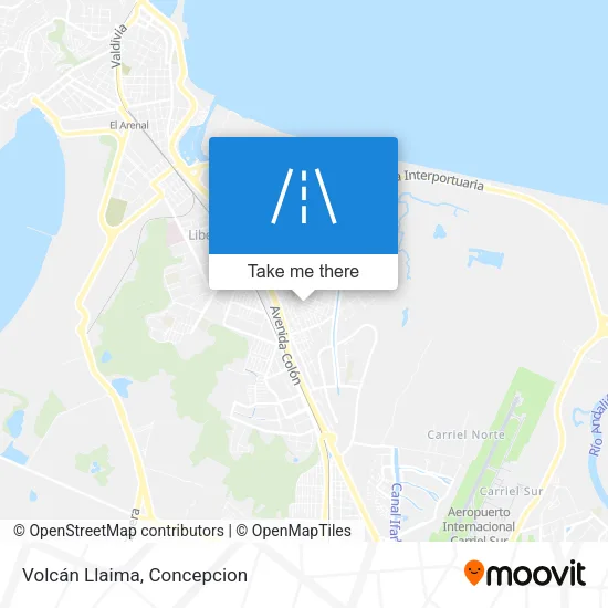 Mapa de Volcán Llaima
