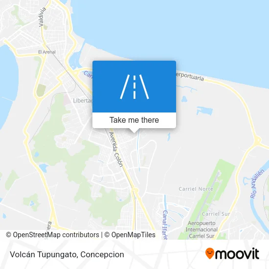 Mapa de Volcán Tupungato
