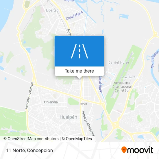 11 Norte map