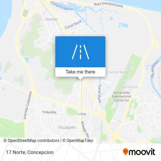 17 Norte map