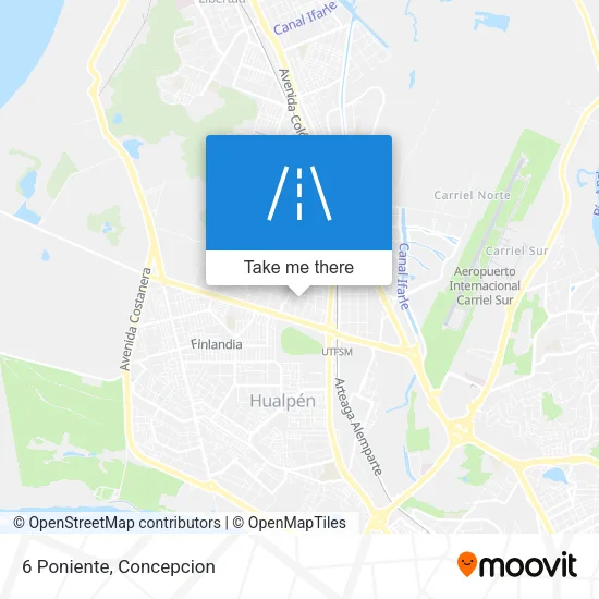 Mapa de 6 Poniente